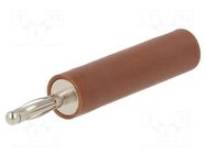 Adapter; brown; 70VDC; 10A; 35.5mm; Insulation: polyamide; -25÷80°C SCHÜTZINGER
