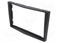 Radio frame; Opel; 2 DIN; black 