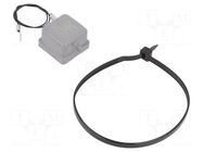 Protection cover; HDC; size 1; for latch; IP65; 21x21mm; -40÷125°C WEIDMÜLLER