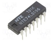 IC: digital; decade counter,latch; TTL; THT; DIP14 NTE Electronics