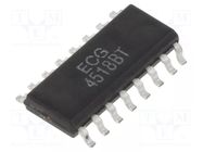 IC: digital; BCD,up counter; Ch: 2; CMOS; SMD; SO16; 3÷18VDC; 600uA NTE Electronics