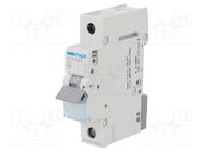 Circuit breaker; 230/400VAC; Inom: 6A; Poles: 1; Charact: C; 6kA HAGER