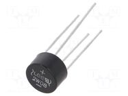 Bridge rectifier: single-phase; Urmax: 800V; If: 2A; Ifsm: 50A; WOM LUGUANG ELECTRONIC