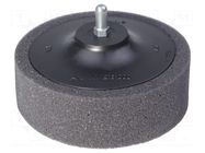 Sponge; Holder: plunger; 8mm; L: 40mm; Dim: Ø120mm WOLFCRAFT