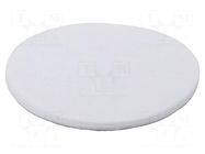 Polishing wheel; Ø: 125mm; felt; Mounting: bur WOLFCRAFT