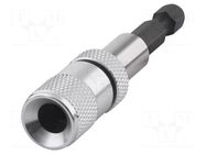 Holder; 1/4"; Overall len: 72mm; Mounting: 1/4" (C6,3mm) WOLFCRAFT