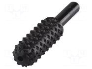 Rotary burr; Ø: 13.5mm; tool steel; half round,rasp; wood WOLFCRAFT