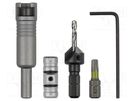Holders for screwdriver bits; Mounting: 1/4" (C6,3mm); FLIPBIT WOLFCRAFT