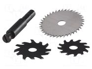 Universal set of cutters; for drills; tool steel WOLFCRAFT