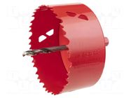 Hole saw; Ø: 6mm; Ø: 100mm; wood,plastic,drywall,steel; hexagonal WOLFCRAFT