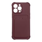 Card Armor Case Pouch Cover for iPhone 12 Pro Card Wallet Silicone Air Bag Armor Case Raspberry, Hurtel