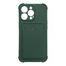 Card Armor Case Pouch Cover for iPhone 12 Pro Max Card Wallet Silicone Air Bag Armor Green, Hurtel