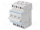 Module: toggle switch; Poles: 3; 230VAC; 40A; IP20; Stabl.pos: 3 HAGER