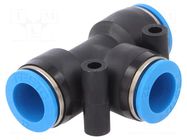 Push-in fitting; straight,T-tap splitter; -0.95÷6bar; PBT; QS FESTO