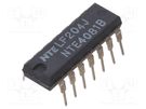 IC: digital; AND; Ch: 4; IN: 2; CMOS; THT; DIP14; 3÷18VDC; -55÷125°C NTE Electronics