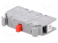 Contact block; 22mm; NC; 2.5A/230VAC; 4A/24VDC; SP22; front fixing SPAMEL