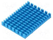 Heatsink: extruded; grilled; Raspberry Pi; blue; L: 40mm; W: 30mm 