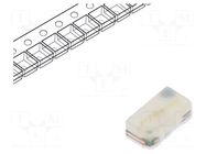 LED; green; SMD; 0402; 90mcd; 2.5÷3.1VDC; 0.9x0.54x0.4mm; 115°; 5mA ams OSRAM