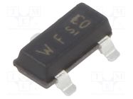 Transistor: NPN; bipolar; BRT; 50V; 0.1A; 0.2W; SOT23; R1: 4.7kΩ INFINEON TECHNOLOGIES