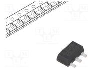 IC: voltage regulator; LDO,linear,fixed; 3.3V; 1.35A; SOT89; SMD DIODES INCORPORATED