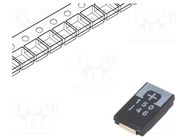 Capacitor: tantalum-polymer; low ESR; 150uF; 6.3VDC; 2800mA; SMD PANASONIC