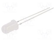 LED; 5mm; white warm; 4200÷5800mcd; 30°; Front: convex; 2.7÷3.4V OPTOSUPPLY