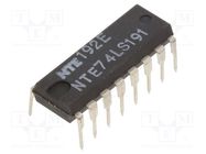 IC: digital; 4bit,binary up/down counter,inverting,synchronous NTE Electronics