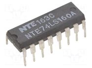IC: digital; 4bit,decade counter,synchronous; TTL; THT; DIP16 NTE Electronics