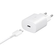 Samsung travel wall charger 25W USB Type C + USB Cable Type C 1M white (EP-TA800XWEGWW), Samsung