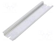 DIN rail; steel; zinc; L: 146mm; W: 35mm; TS35 FIBOX