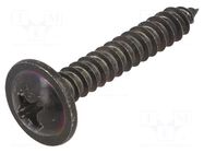 Screw; 100pcs; 25mm; steel; black; Thread: 3,9 ROMIX