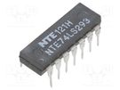 IC: digital; divided by 2,divided by 8,binary counter; TTL; THT NTE Electronics