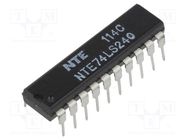 IC: digital; buffer,inverting,line driver; Ch: 8; TTL; THT; DIP20 NTE Electronics