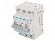 Circuit breaker; 230/400VAC; Inom: 10A; Poles: 3; Charact: B; 6kA HAGER