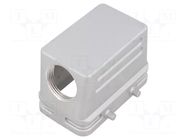 Enclosure for connectors: HDC; size E10; for cable; EMC; angled AMPHENOL