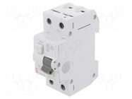 RCBO breaker; Inom: 20A; Ires: 30mA; Poles: 2; 230/400VAC; IP20; KZS ETI POLAM