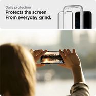 Spigen ALM Glass FC Tempered Glass for iPhone 13 / 13 Pro / 14 - Black, Spigen