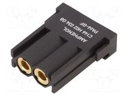 Connector: HDC; module; female; PIN: 2; pneumatic; heavy|mate M AMPHENOL