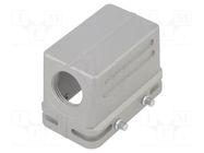 Enclosure for connectors: HDC; size E10; for cable; EMC; angled AMPHENOL