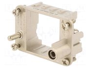 Frame for modules; male; size E6; C146,heavy|mate F; Modules: 2 AMPHENOL