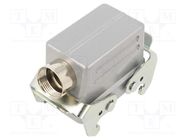 Enclosure: for HDC connectors; C146,heavy|mate; size E10; angled AMPHENOL