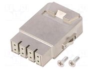 Connector: HDC; contact insert; female; PIN: 8; GigaBit; 1mm AMPHENOL