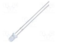 LED; 3mm; red; 500÷800mcd; 30°; Front: convex; 2÷2.2V; No.of term: 2 NTE Electronics