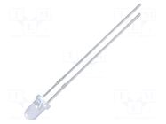 LED; blue; 3mm; 3000mcd; 10°; Front: convex; 2.7÷4VDC; No.of term: 2 NTE Electronics
