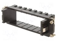 Frame for modules; female; size E24; C146,heavy|mate M; 104x27mm AMPHENOL