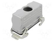Enclosure for connectors: HDC; size E24; for cable; straight AMPHENOL