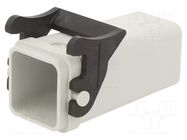 Enclosure for connectors: HDC; size A3; for cable; with latch AMPHENOL