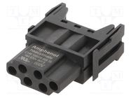 Connector: HDC; module; female; C146,heavy|mate F; PIN: 6; 500V AMPHENOL