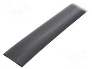 Heat shrink sleeve; glueless; 2: 1; 32mm; L: 1m; black; polyolefine TASKER