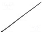Heat shrink sleeve; glueless; 2: 1; 1.6mm; L: 1m; black; polyolefine TASKER